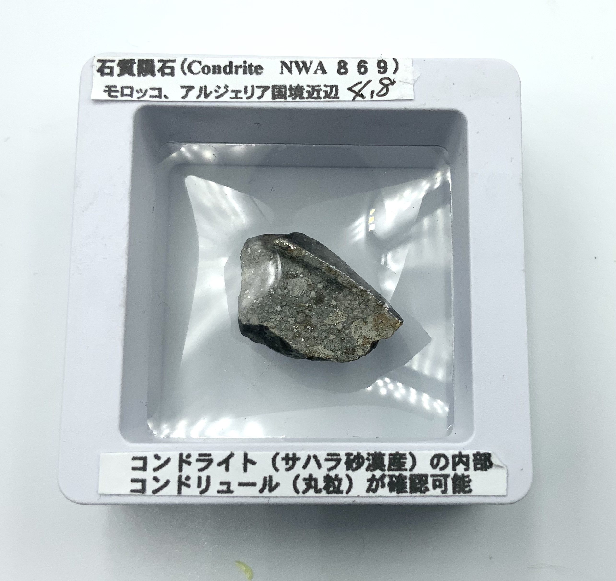 Tarda 炭素質石質隕石(C2-ung) /2g弱/イヴナ隕石(おまけ)